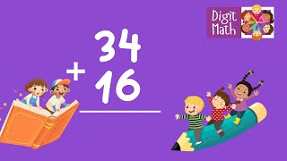 Adding 2Digit Numbers With Regrouping  DoubleDigit Addition  Elementary Math [upl. by Yamauchi722]