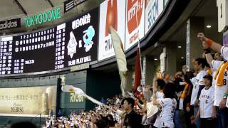 2010410 巨人vs中日 巨人勝利後 黙祷と木村拓也応援歌 [upl. by Willock]