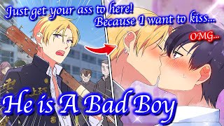 【BL Anime】My delinquent classmate took me to somewhere He didnt beat me up but kissed me [upl. by Samau]