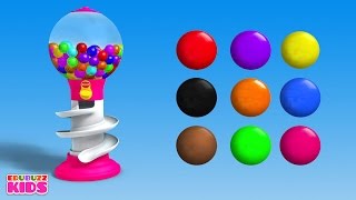 Colors for Children to Learn with Gumball Machine  Learning Colors Videos for Children [upl. by Euf]