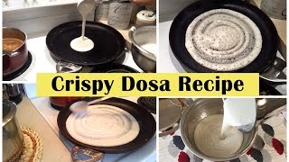 DOSA recipe  Perfect dal amp rice ratio to make the best crispy Dosa  how to make Dosa batter [upl. by Jesh]