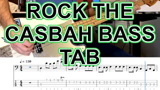 Rock The Casbah  The Clash Bass Cover  Tab [upl. by Ueik841]