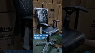 Comfortable Office Chair Black Strong arms Metal Powder Coated Base Idea for Office amp Home work [upl. by Elna54]