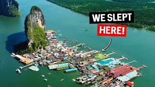 🇹🇭 This is Thailands ONLY Floating Village Only 2 hours from Phuket [upl. by Yumuk917]