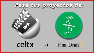 Como pasar tus archivos de CELTX a FINAL DRAFT [upl. by Inesita]