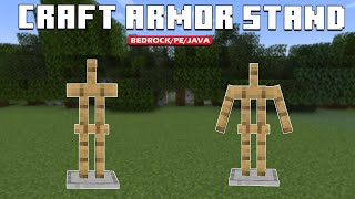 How to Make a ARMOR STAND in Minecraft  TUTORIAL [upl. by Barnes]