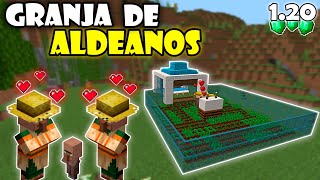 ✅ GRANJA de ALDEANOS para Minecraft Bedrock 12080 [upl. by Ylnevaeh]