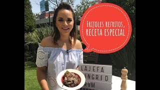 Receta especial de frijoles refritos [upl. by Esorlatsyrc]