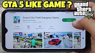 POWER OF GTA 5 LIKE GAME FOR ANDROID  GRAND CITY THEFT GANGSTER GAME REVIEW BY XTREME LATEST GAMING [upl. by Moynahan]