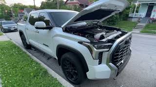 2022 Toyota Tundra Oil Change Walkthrough [upl. by Nylakcaj]