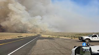 Cow Valley Fire rapidly growing in Malheur County [upl. by Nima]