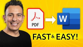 How to Convert PDF to Word Doc for FREE  Adobe Express [upl. by Etnovahs]