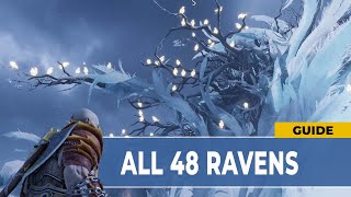 God of War Ragnarok  All 48 Odins Ravens Locations [upl. by Llerat231]