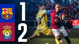 FC BARCELONA 1 vs 2 LAS PALMAS  LALIGA 202425 MD15 [upl. by Eresed]