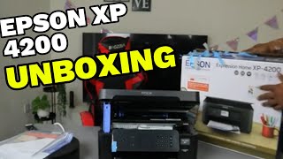 Epson Expression Home XP 4200 Printer Unboxing [upl. by Burtie]