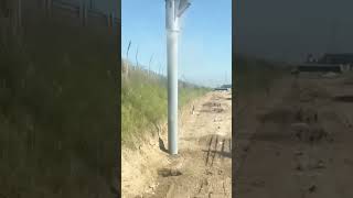 Reinforced concrete pile driving process into the softsoil foundation [upl. by Oleusnoc]