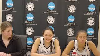 Bowdoin PostGame Interview NCAA Second Round 2024 [upl. by Joeann798]