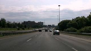 Driving Around Toronto QEW Gardiner Exwy Don Valley Parkway Time Lapse [upl. by Ainehta67]