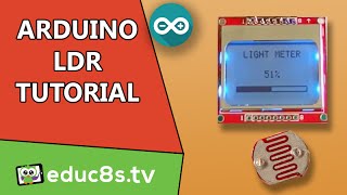 Arduino Photoresistor Tutorial with a Nokia 5110 display [upl. by Tnecnivleahcim]