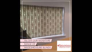 15 off our Signature Range of Made2Measure blinds [upl. by Hartzel917]