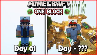 I Survived 100 Days On ONE BLOCK in Minecraft Hindi Part01 [upl. by Omero]