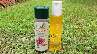 Biotique mount ebony revitalizing serum for fallinghair amp hairgrowth vs matrix biolace serum review [upl. by Eisoj]