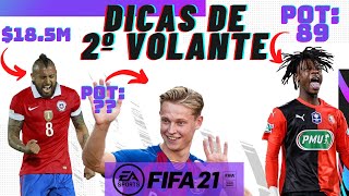 MELHORES MEIO CAMPISTAS PARA CONTRATAR NO MODO CARREIRA FIFA 21 [upl. by Terrye]