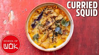 Street Food Style Curried Squid [upl. by Atisor429]