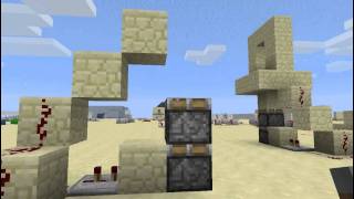 Minecraft Simplest Vertical Piston Door 17 [upl. by Candida]