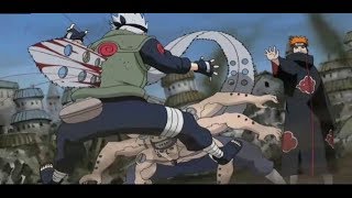 Kakashis Death  Pain Vs Kakashi  kakashi over uses Mangekyou Sharingan 60FPS  Naruto Shippuden [upl. by Enairb]