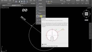 Comment mettre le autocad diamètre [upl. by Elak]