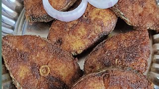 vanjaram fish fry how to make vanjaram fish fry in Teluguvanjaramfishfryrecipe [upl. by Jem]