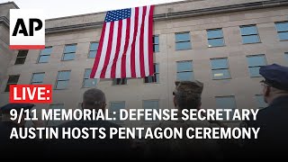 911 memorial LIVE Defense Secretary Austin hosts observance ceremony at the Pentagon [upl. by Hctub987]