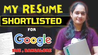 My RESUME got SELECTED In GOOGLE😳  Software Engineer Role🔥google resume [upl. by Adaynek]