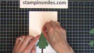 Using Stampin Up Punches to Make Pine Tree Punch Art Projects [upl. by Atyekram42]