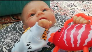 Reborn Bebeğimin Bir Günü Mini Vlog youtubekids rebornbaby siliconebabydoll [upl. by Pincince614]