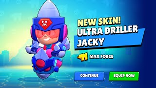 Buying Ultra Driller Jacky and playing with her This is also my first YouTube video 😁 brawlstars [upl. by Nelaf]