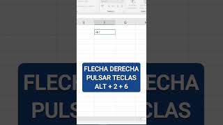 Insertar flechas en excel con el teclado shorts excel exceltips tutorialexcel productividad [upl. by Atires]