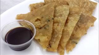 Scallions  Scallion Pancake  CRISPY Chinese Scallion Pancake Recipe [upl. by Yci]