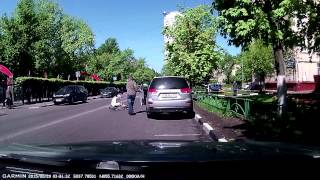 Bicycle crash into car door [upl. by Albina959]