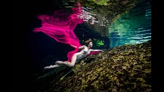 Cenote video shot Underwater in Mexico with Aksana [upl. by Ordway817]