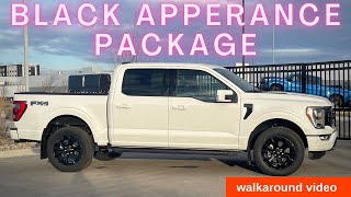 2023 F150 Lariat Black Appearance Package walkaround video 170 [upl. by Iznik]