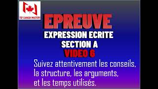 TEF Canada Writing  Expression Ecrite Section A C2  Express Entry Canada  Video6 [upl. by Cobb]