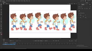 How to Animate Character Walk Cycle in Adobe Animate by M kamaal [upl. by Wivina800]