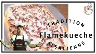 Flammekueche traditionnelle alsacienne [upl. by Brick985]