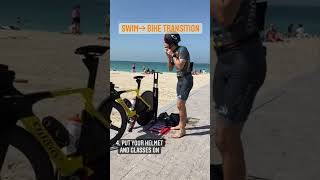 Triathlon Transition  swim to bike amp bike to swim [upl. by Mariya]