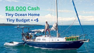 Full SAILBOAT TOUR Tiny 30ft Full Time Live Aboard amp Ocean Sailing Monohull Now 4 Sale  19500 [upl. by Redla]