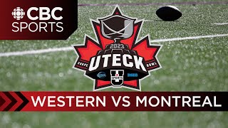 U SPORTS Uteck Bowl Western Mustangs vs Montréal Carabins  CBC Sports [upl. by Hamlin]