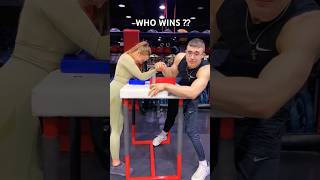 WHO WINS 🥊⚡ARM WRESTLING 🥶armwrestling shorts sports gym wrestling [upl. by Gonsalve]