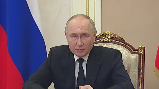 Russian President Vladimir Putin says he will not attack NATO but will shoot down F16 jets [upl. by Darrill348]